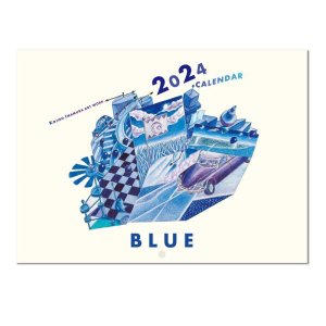 画像1: kojiro imamura art work calendar 2024 BLUE