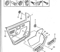シトロエン AX14TRS 右フロントドアトリム