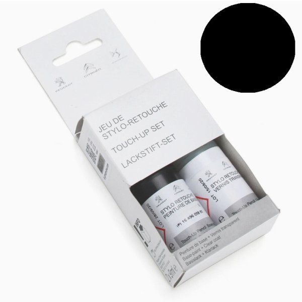 画像1: プジョー 純正 タッチアップペイントカラーコード： KTV [ ペルラネラ・ブラック ] (1)